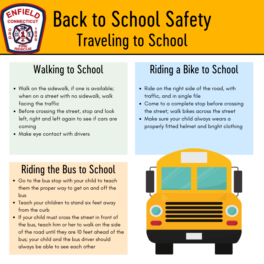 Enfield Fire District 1 Offers Back to School Safety Tips – Enfield ...