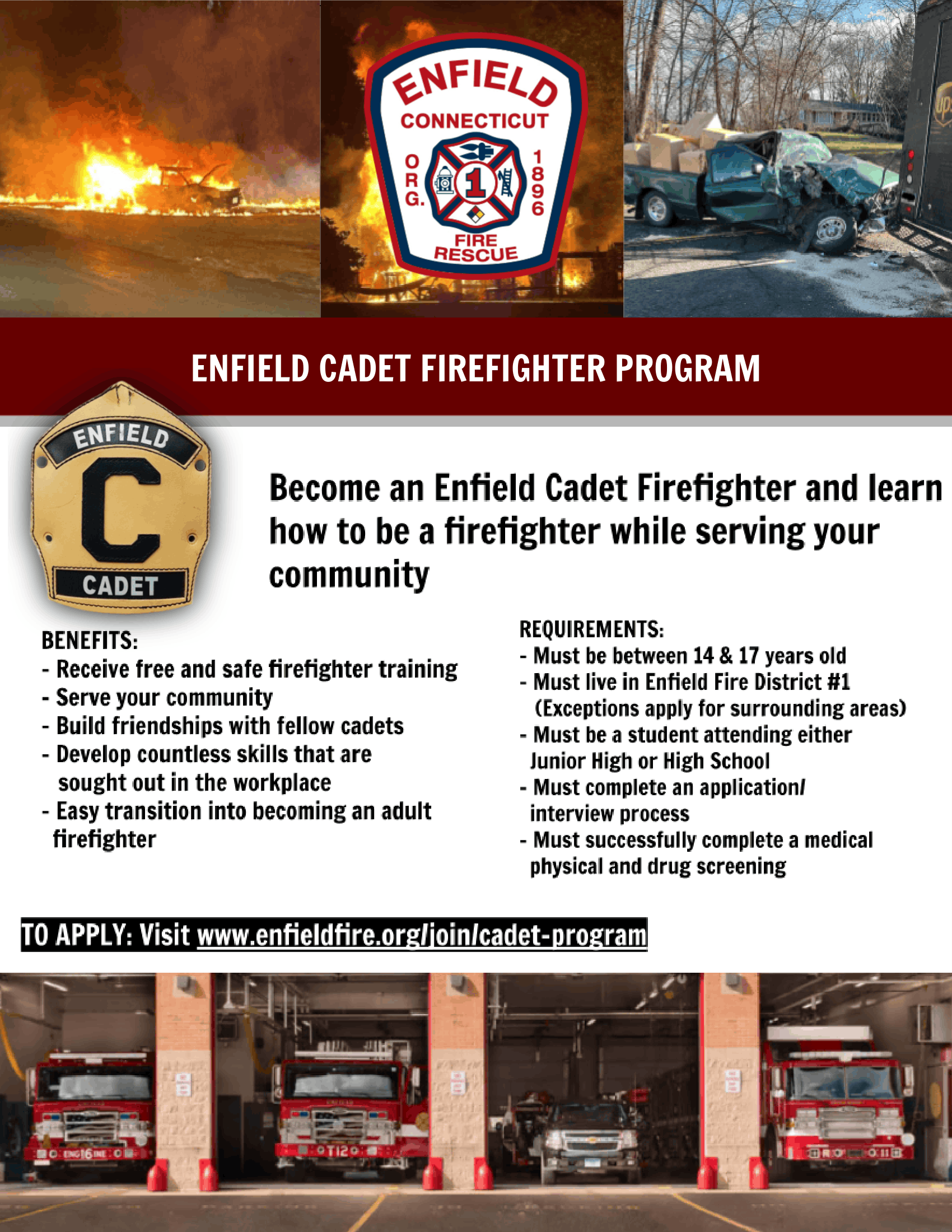 Enfield Cadet Firefighter Program – Enfield Fire District 1